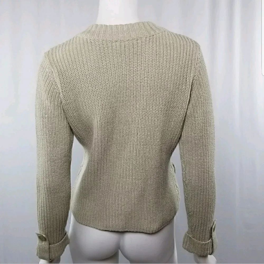 Talbots Petite Small Double Breasted Button Down - Picture 3 of 8